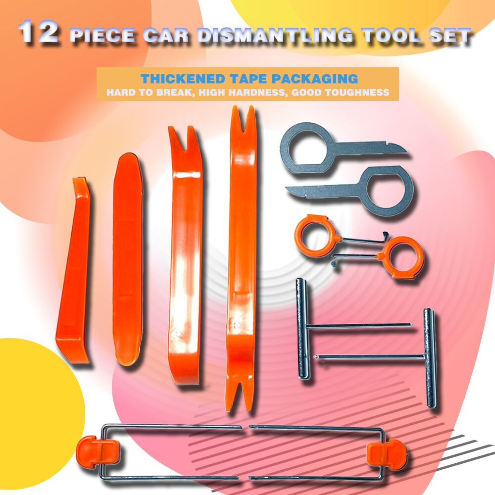 12 PCs Plastic Tools set Fit Beetle Pry Panel Car Dashboard Trim Removal Tool