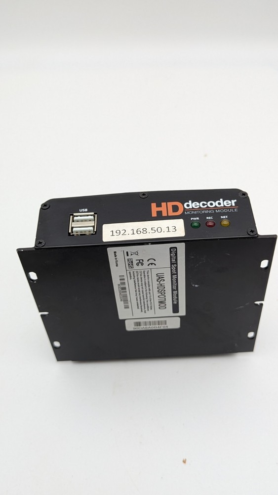 Used HD Decoder UAS-HDSPOTMOD 4-Channel Monitoring Module