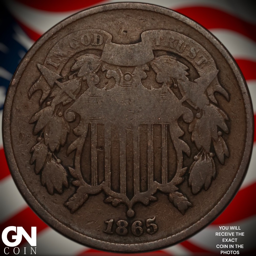 1865 2 Cent Piece A3378