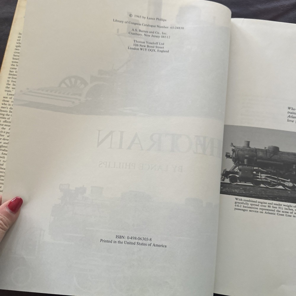 1965 YONDERS COMES THE TRAIN BY LANCE PHILLIPS