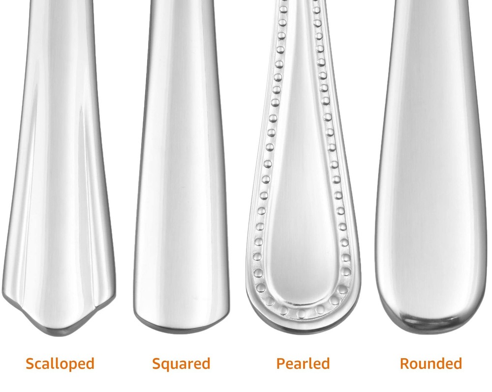 Amazon Basics Stainless Steel Dinner Forks with Forks, Silver