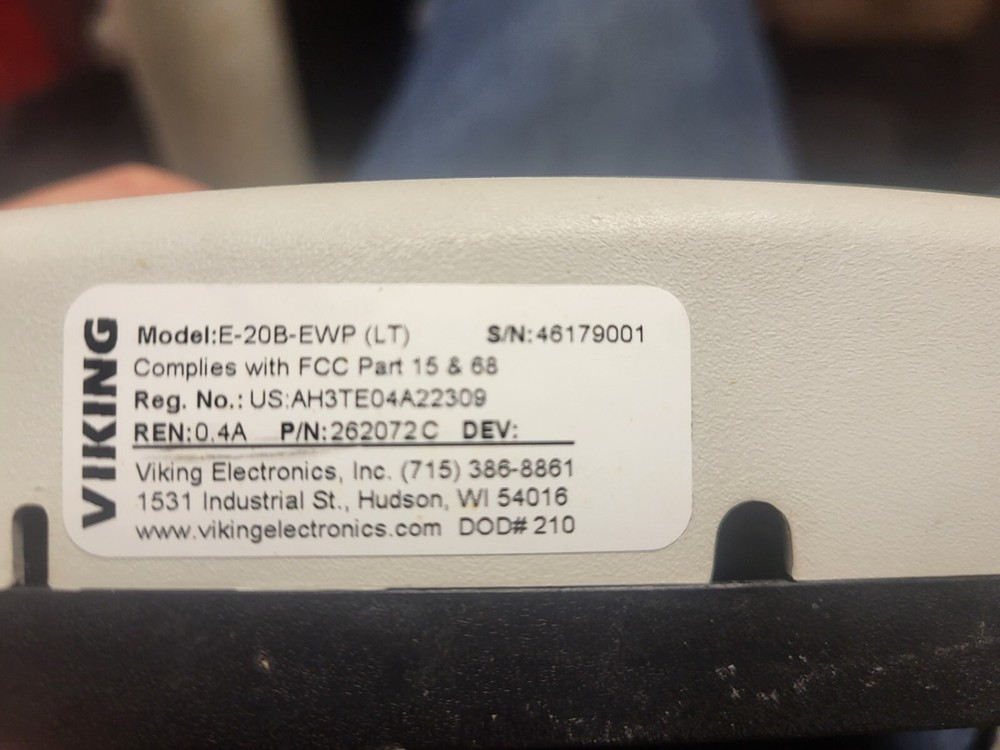 Viking Electronics E-20b Intercom Sub Station