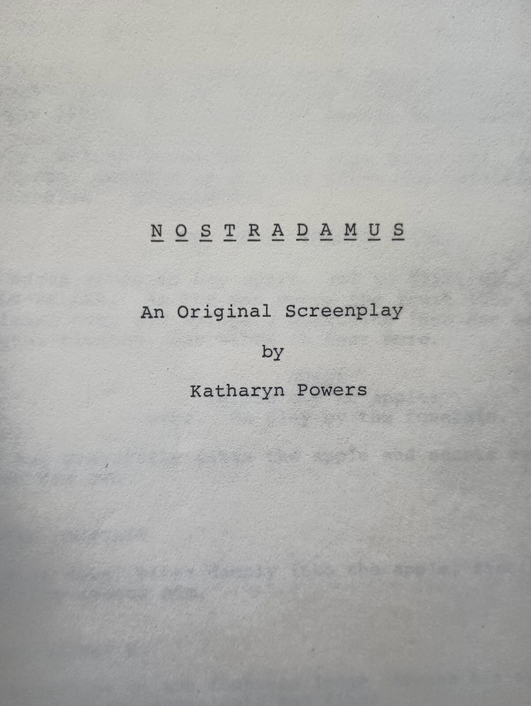 NOSTRADAMUS Unproduced Movie Script by Katharyn Powers