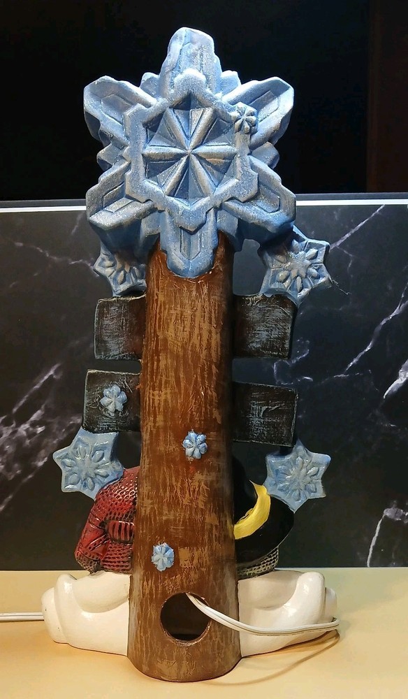 Cold Nose Warm Heart Lighted ceramic Christmas Stack.