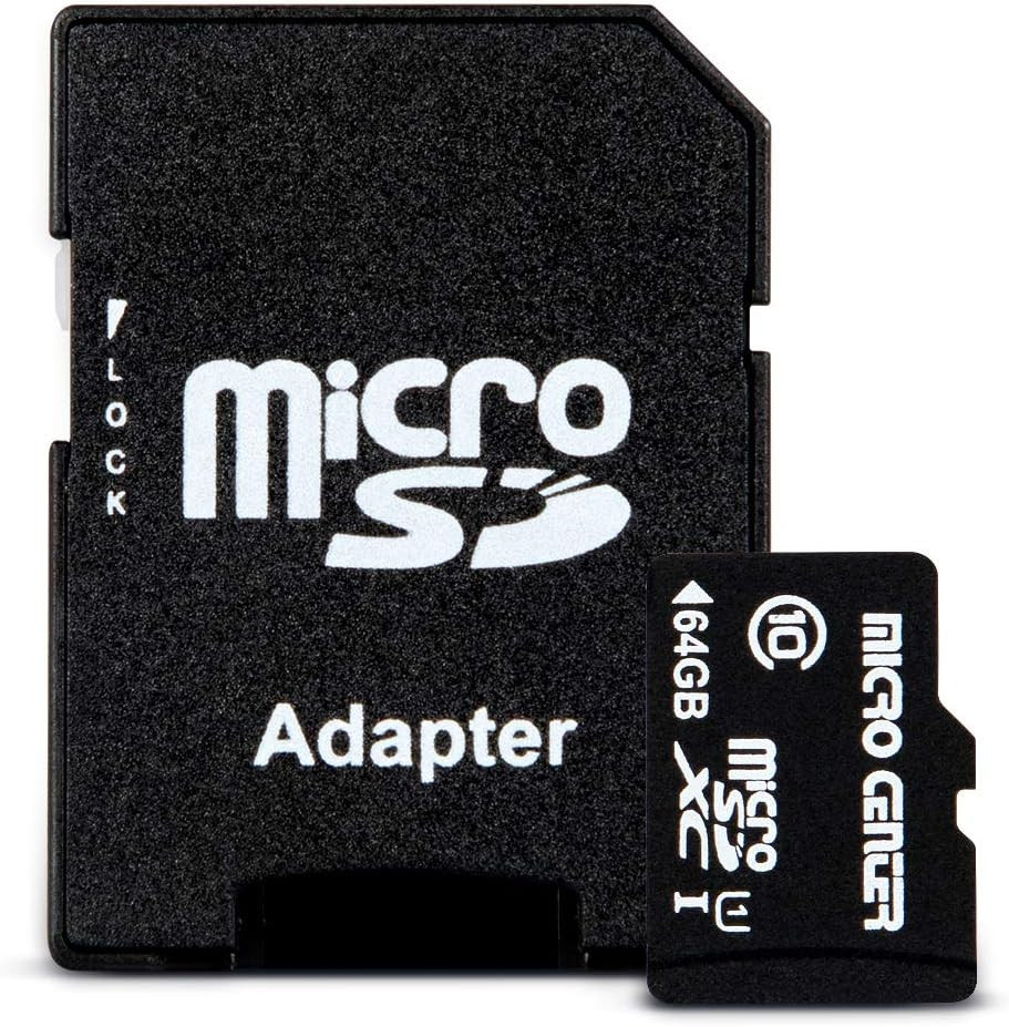 Micro Center 64GB Class 10 Microsdxc Flash Memory Card with Adapter for Mobile D