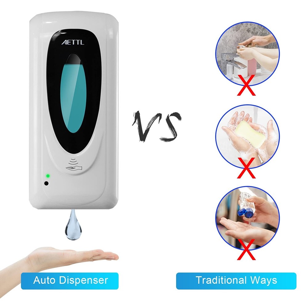 Touchless Automatic Foaming Soap Dispenser Wall Mount Motion Sensor 1306-s