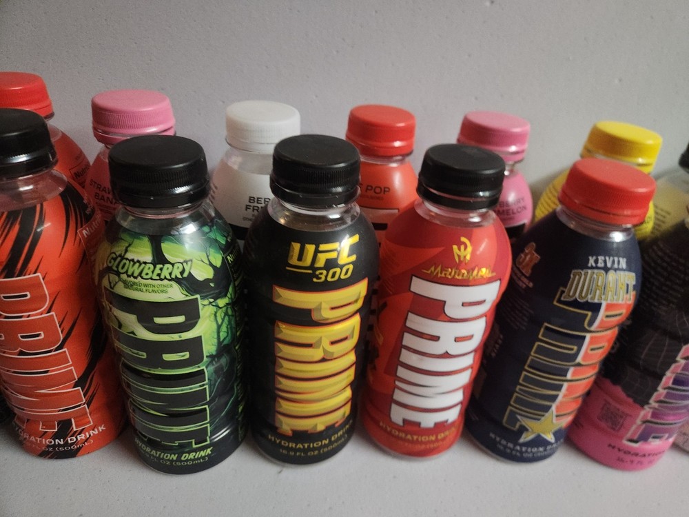 21 Prime hydration drink 500ml Bottles All Empty, Limited Edition