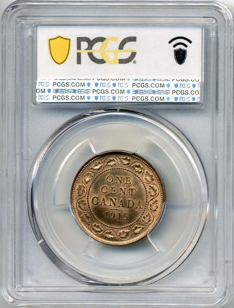 1915 Canada Large Cent - GEM Uncirculated, PCGS MS 65 RB