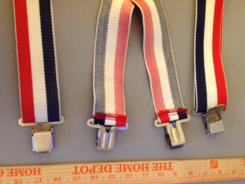Red White And Blue Custom suspenders