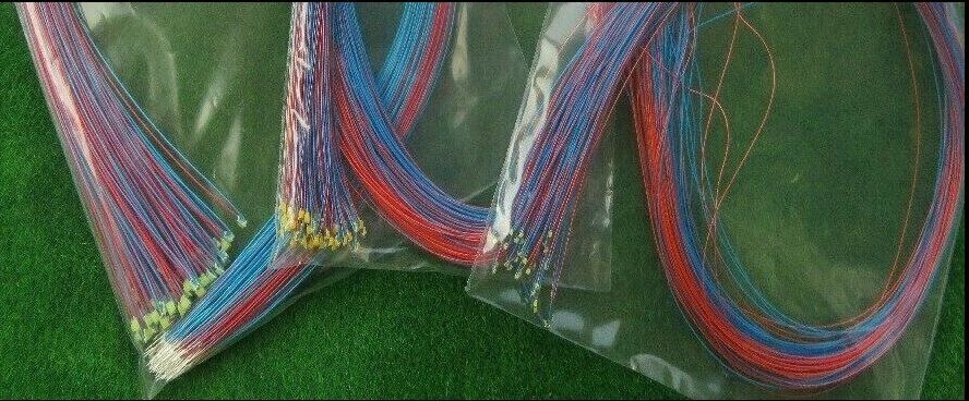 10pcs 603 micro wired leads Warm White SMD Led 0402 NEW