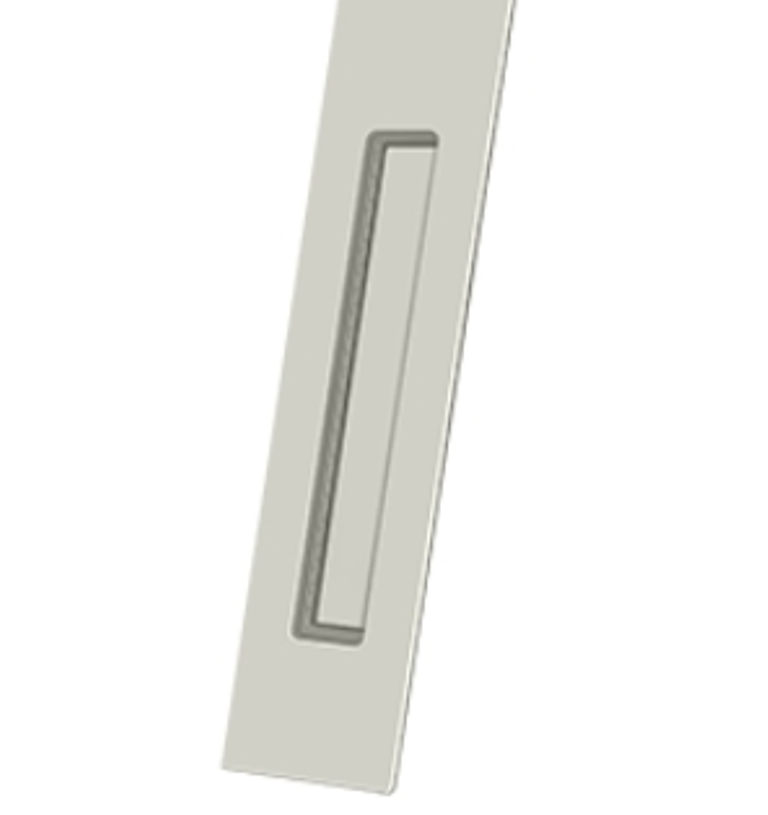 Flush Pull Heavy Duty , Rectangular, 10 Inch in 12 Finishes by Deltana