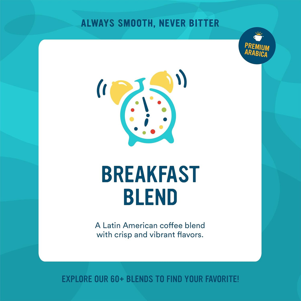 Roasted Whole Bean Coffee, Breakfast Blend, 32 Ounce