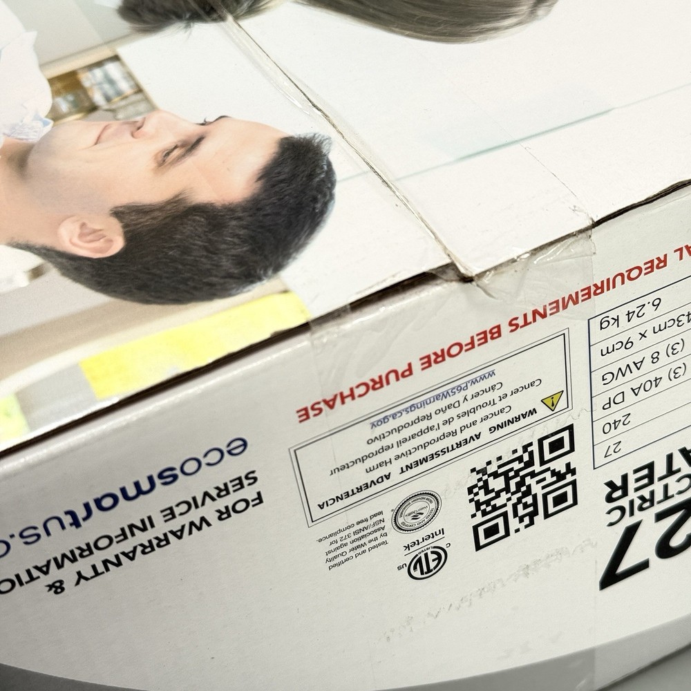 EcoSmart ECO 27 Tankless Water Heater, Electric, 27-kW - Quantity 1, 17 x 17 x 3