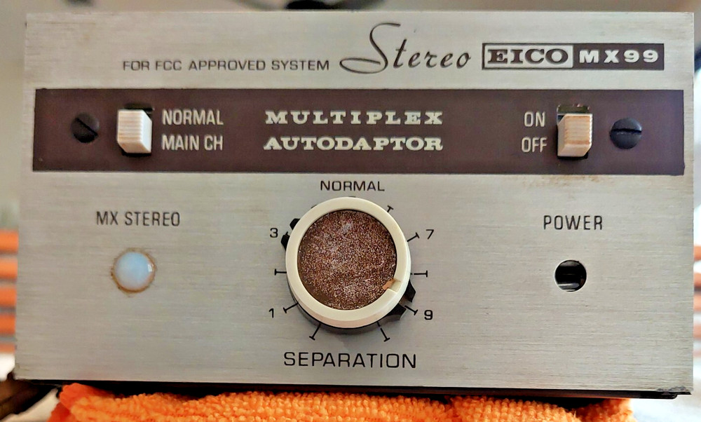 Newly Electronically RESTORED 1962 EICO MX-99 Stereo Tube MPX Multiplex Decoder