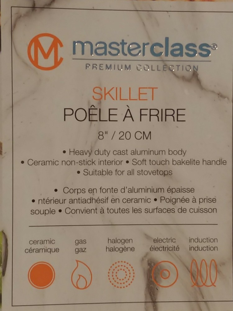 Masterclass Premium Cookware 4pc. 9.5" &8" Peachy Pink LOW SKILLETS