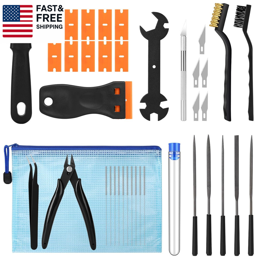 38PCS 3D Printer Tools, 3D Printer Tool Kit with Nozzle Cleaner, Scraper, Files,