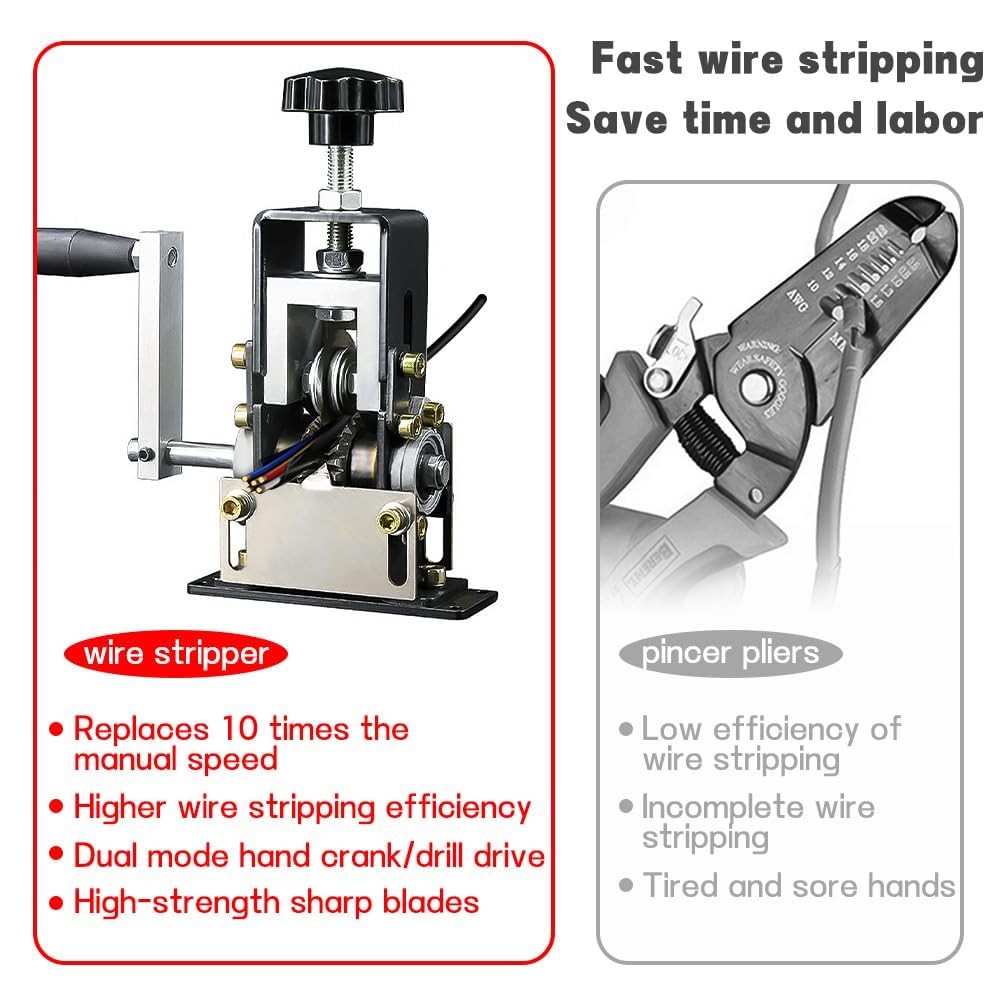Automatic Copper Wire Stripper Machine, Pelador de Cable Electrico, Drill Pow...