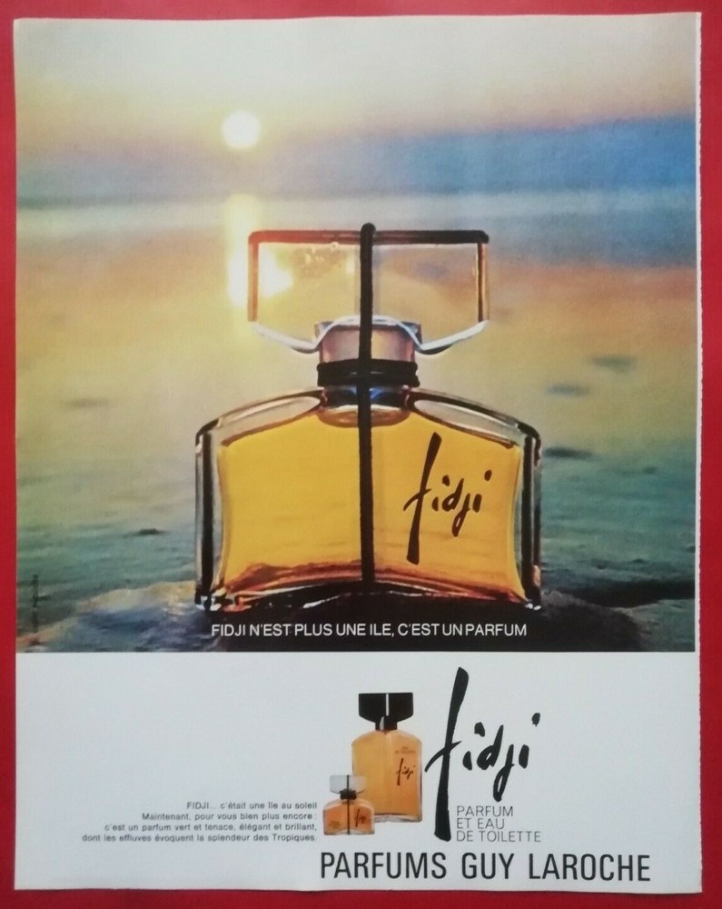 Press advertisement: FIJI Parfums de Guy LAROCHE 1968