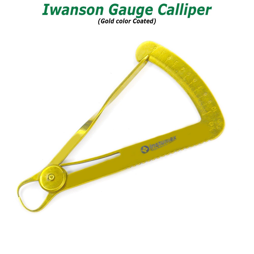 Dental Iwanson Crown Gauge Thickness Measuring Spring Caliper Lab Instruments