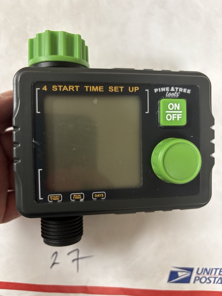 Pine Tree Tools 1 outlet Timer - Programmable Timer For Garden Hose, Automatic