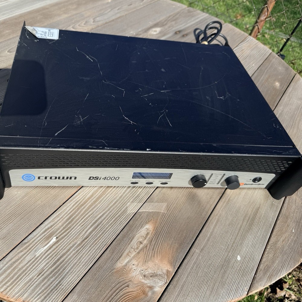 Crown DSi4000 2-Channel Power Amplifier Untested Sold As Is ￼ Powers On