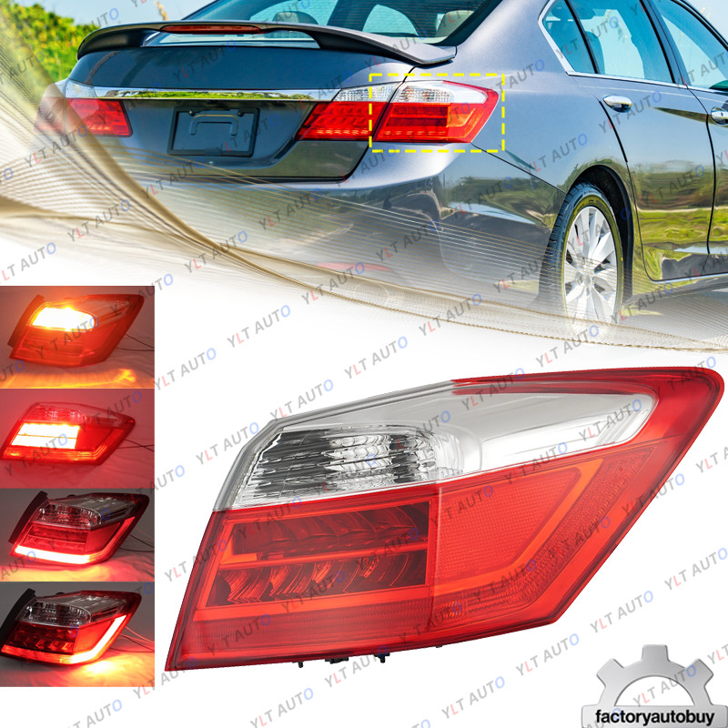 LED Outer Tail Light For 2013-2015 Honda Accord Sedan EX-L Touring Right Side