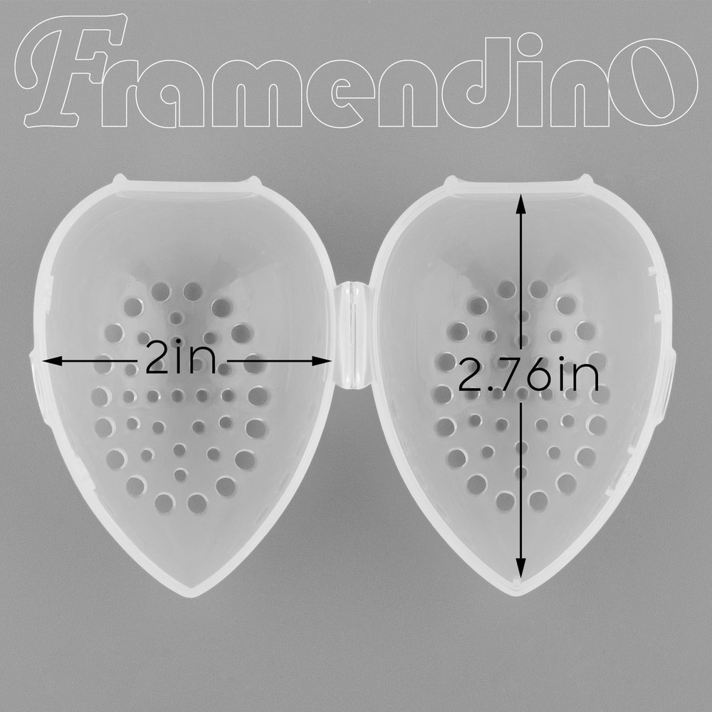 Framendino, 4 Pack Breathable Makeup Sponge Case Protective Plastic Beauty Co...