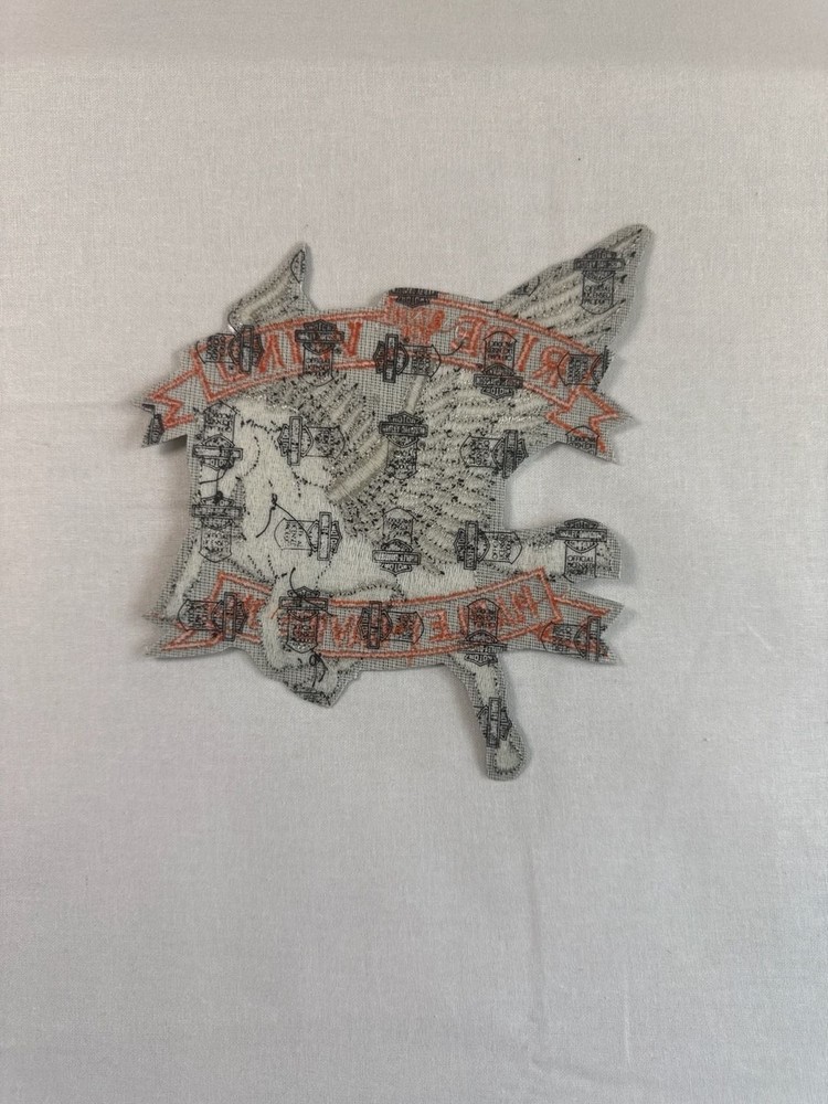 Harley-Davidson Ride With The Wind Pegasus Large Embroidered Back Patch