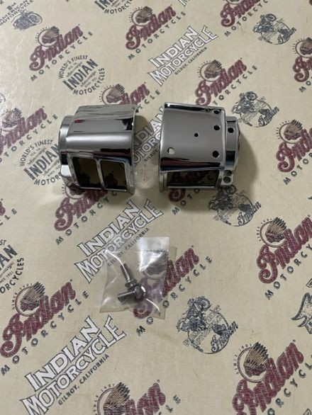 Indian Motorcycle 99-03 Handlebar Chrome Left Switch Housing Set, 41-031/41-032