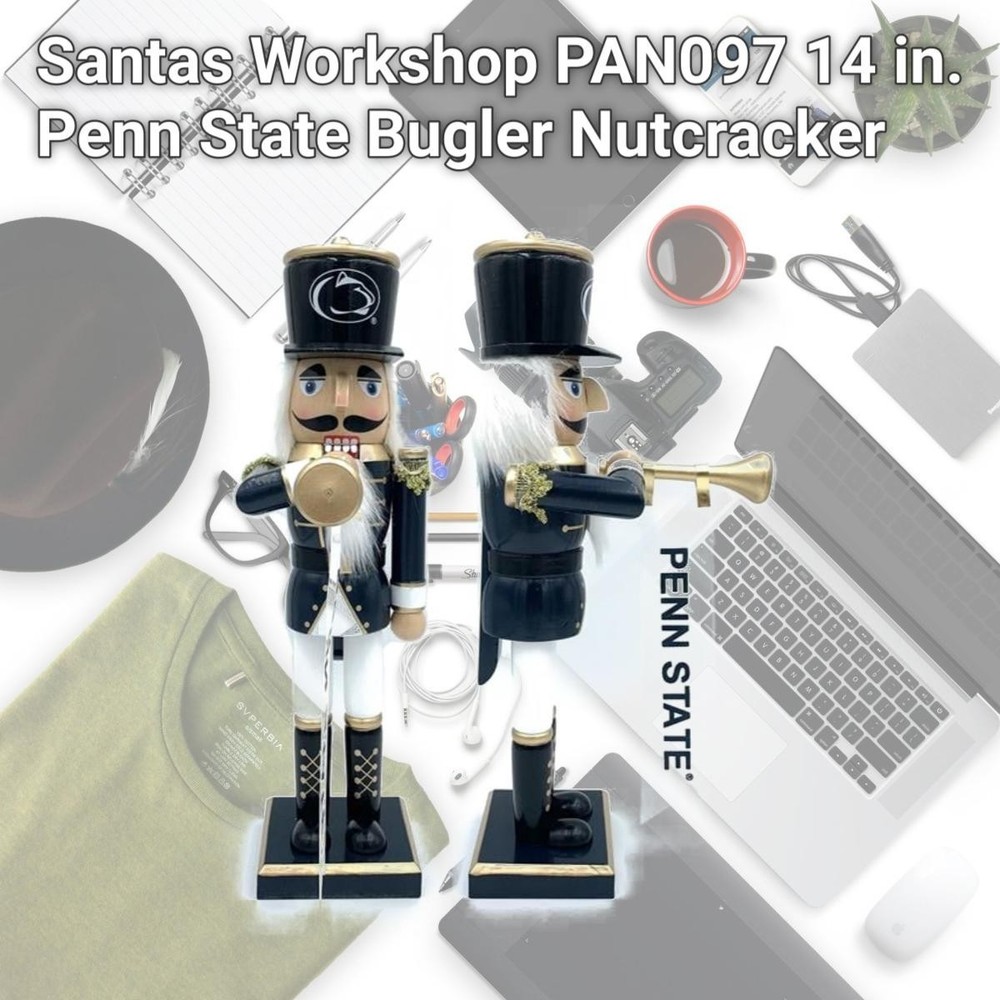 Santas Workshop PAN097 14 in. Penn State Bugler Nutcracker