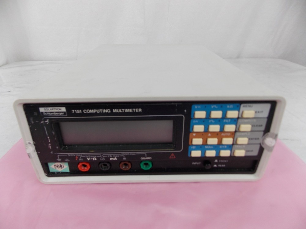 SOLARTRON SCHLUMBERGER 7151 COMPUTING DIGITAL MULTIMETER *TESTED*
