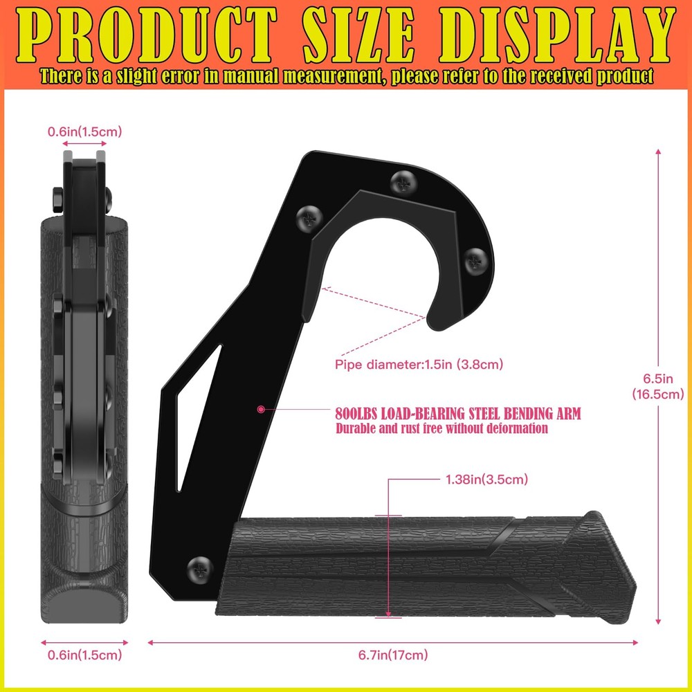 Neutral Grip Handles for Pull Up Bar, Pull Up Handles with Ergonomic Portable...