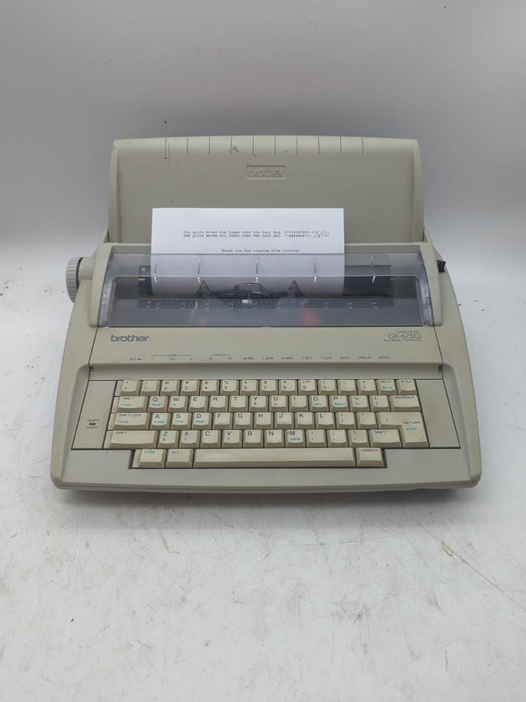 Brother Correctronic GX-6750 Electronic Typewriter With Tested Working