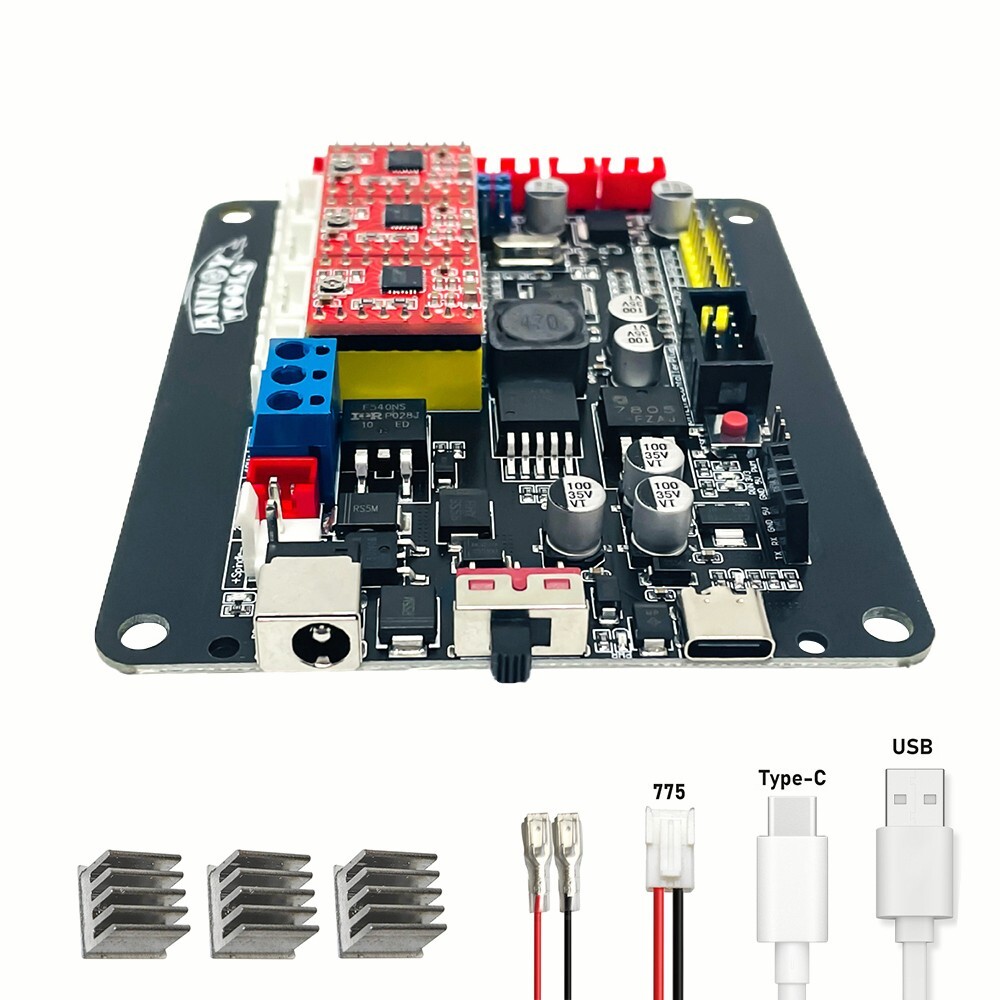 3 Axis Control Board Stepper Motor A4988 Drive GRBL Controller For CNC Engraver