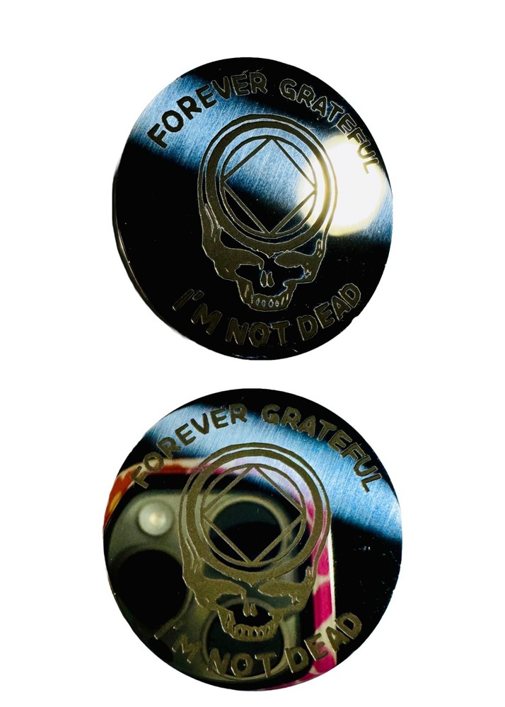 Grateful Dead NA Sobriety Chip