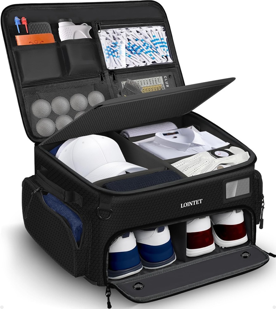 LOINTET Golf Trunk Organizer Waterproof Shoe Compartment