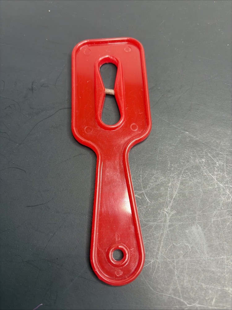 Vintage Red Handheld Scissors Sharpener 6” Tungsten Blade