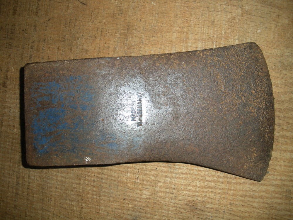 Vintage WEST GERMANY Single Bit AXE Head / 3 lb. 4 oz.