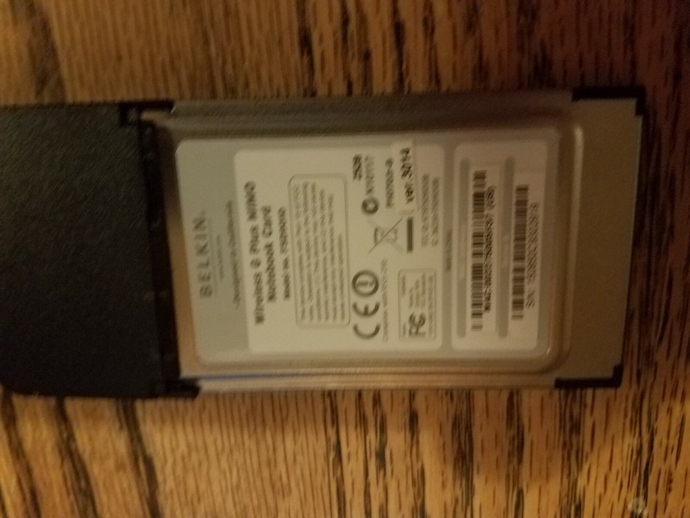 Belkin Wireless G Plus MIMO Notebook Card Part # F5D9010