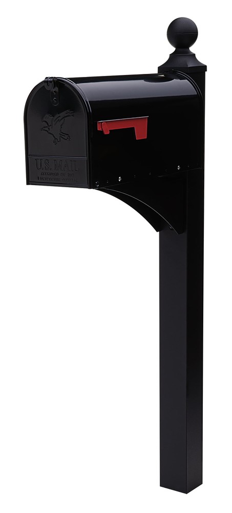 Architectural Mailboxes Elite Galvanized Steel, Medium, Post-Mount Mailbox
