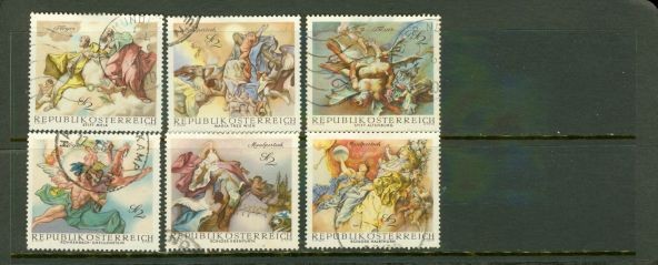 Austria Paintings , 6 stamps