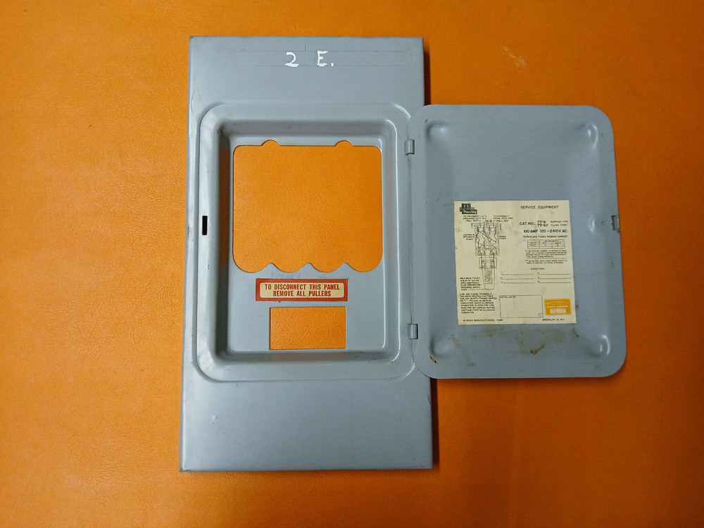 Murray 100 Amp 6 Space Fuse Panel Cover 77-6