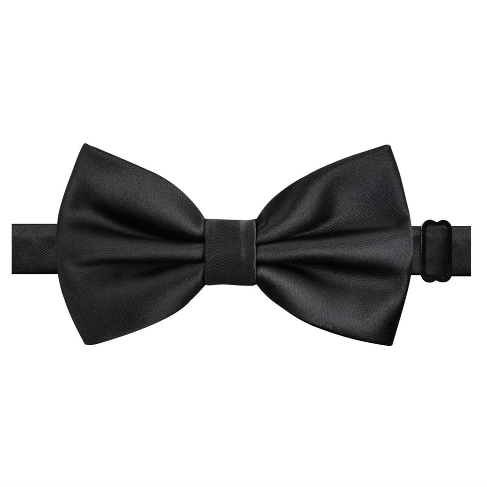 Multicolored Silk Solid Cummerbund for Mens Gift Bow Tie Set, Black