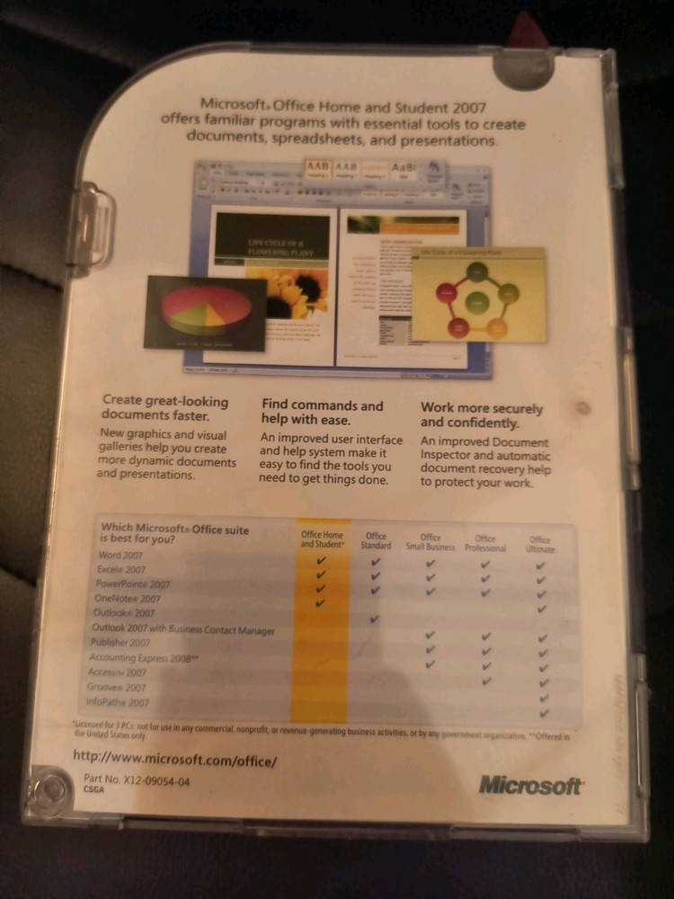 Microsoft Office Home and Student 2007 (79G-00007)