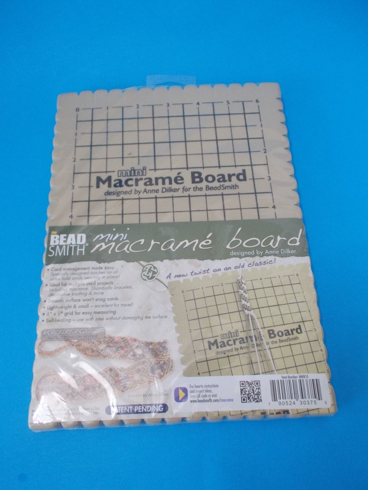 NEW Anne Dilker BEADSMITH Mini Macrame' Board Craft Tool