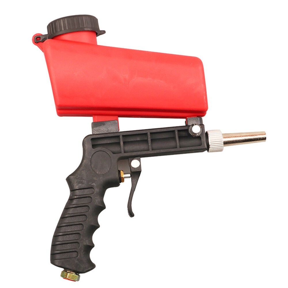 Gravity Feed Pneumatic Sandblasting Gun Handheld Sand Blaster Spray Remove Tool
