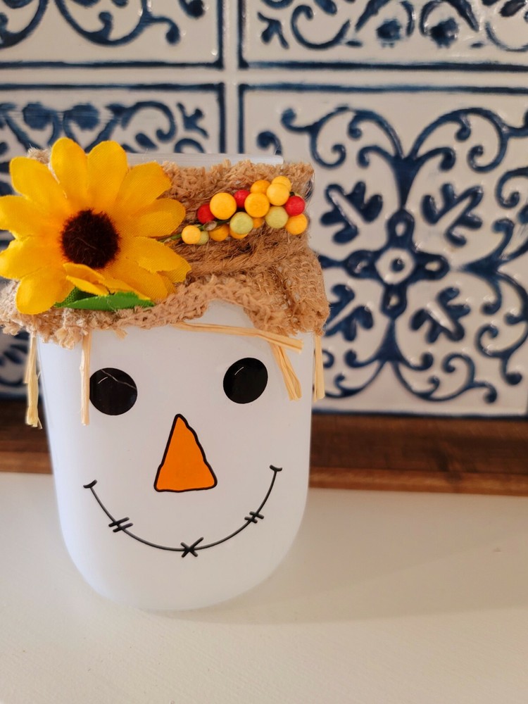 Scarecrow Mason Jar, Pint Size