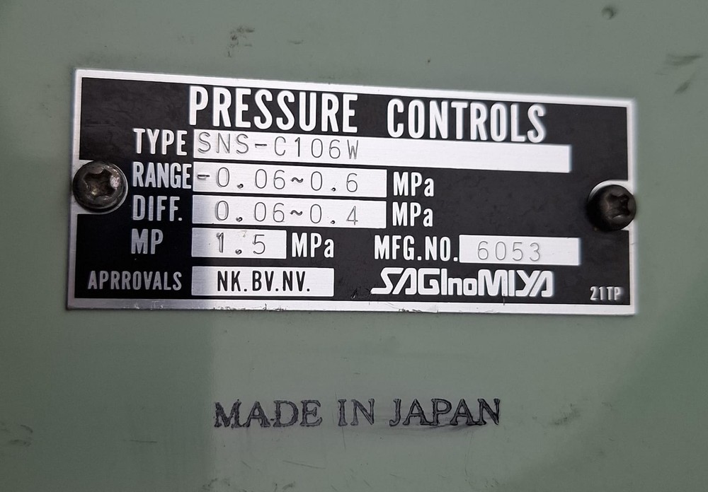SAGINOMIYA Pressure control switch SNS-C106W
