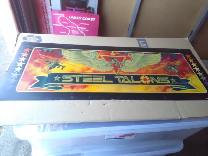 atari steel talons arcade marquee part