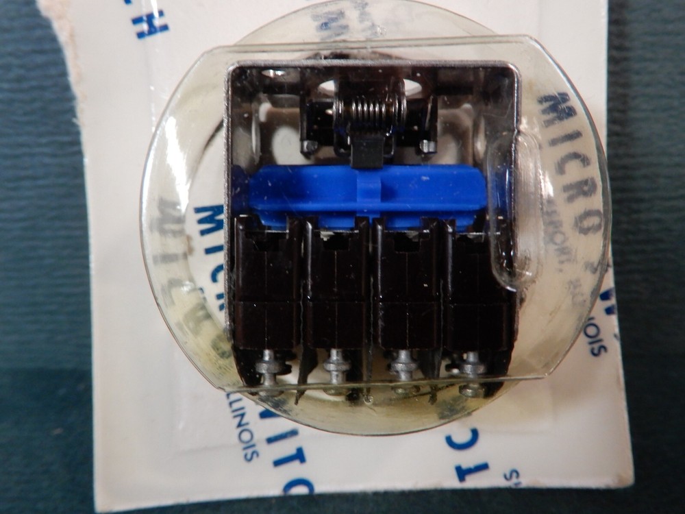 Honeywell Micro Switch 2D33 4 Pole "Series 2" Pushbutton Switch Module NOS On-Of